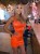 Luciana orange mini dress