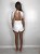 Evie white open back playsuit