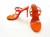 Aila orange strappy shoes