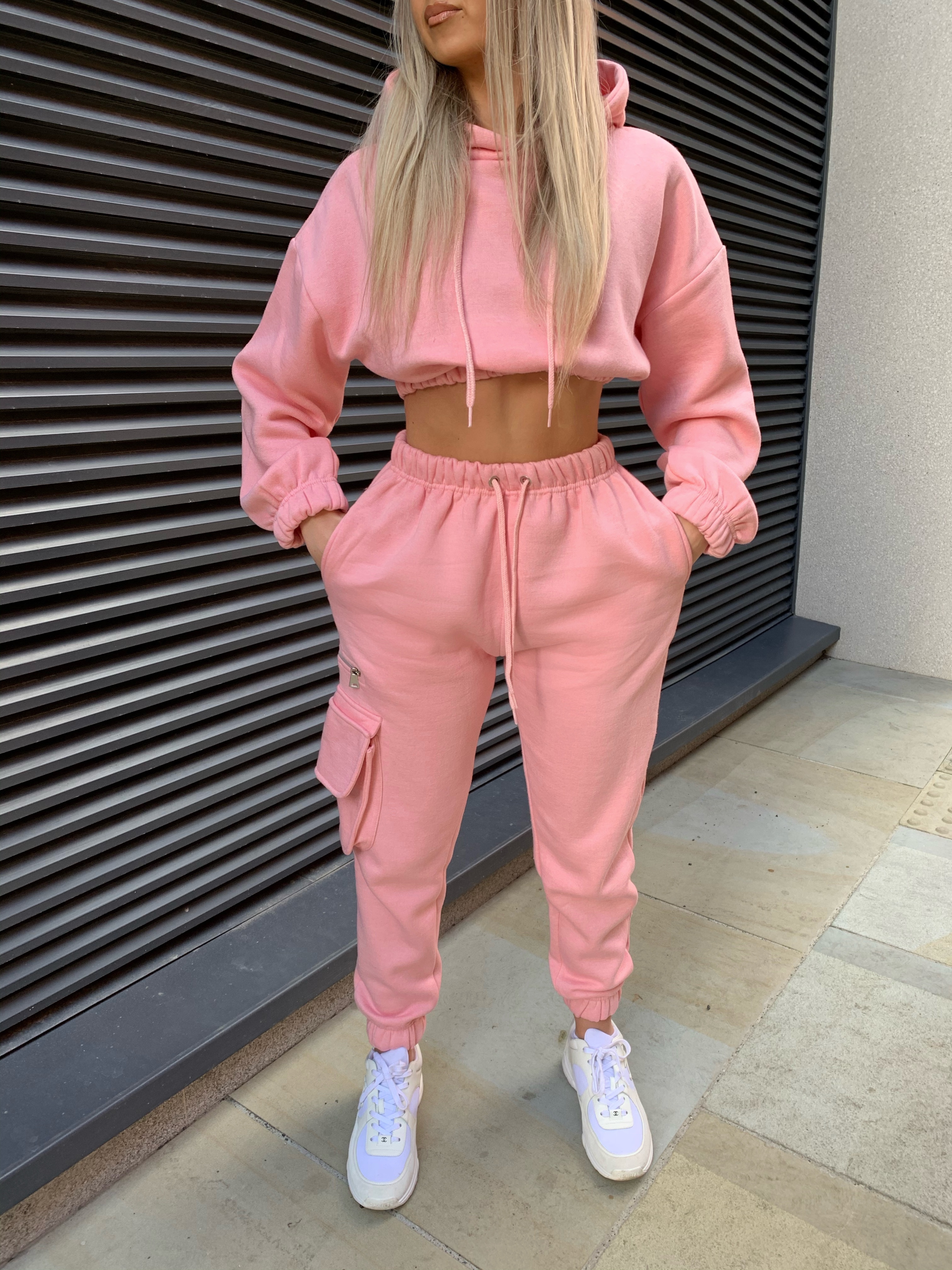 Cecilia pink pocket detail 2 piece set