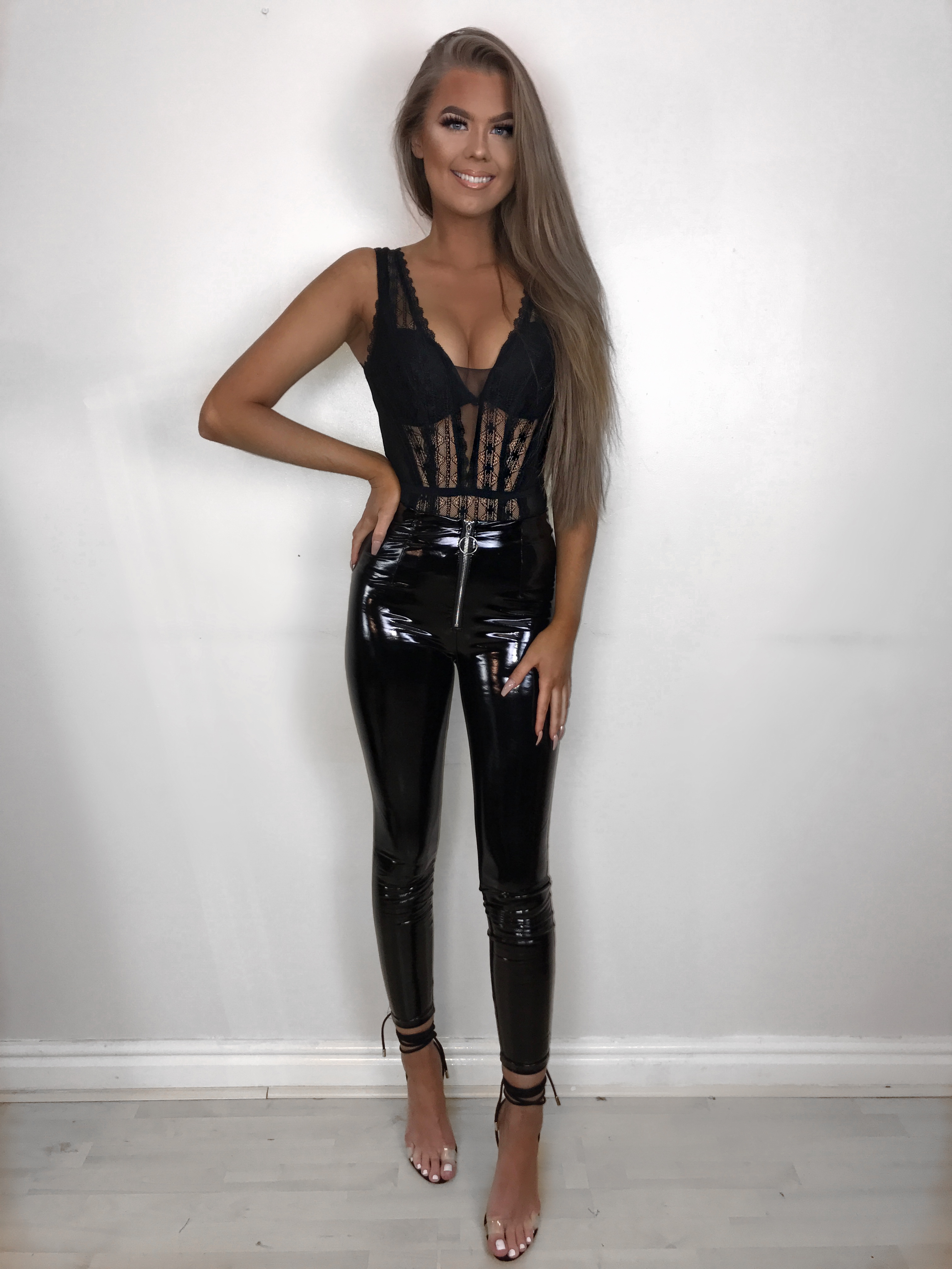 Ciara black lace bodysuit - svlabel.com