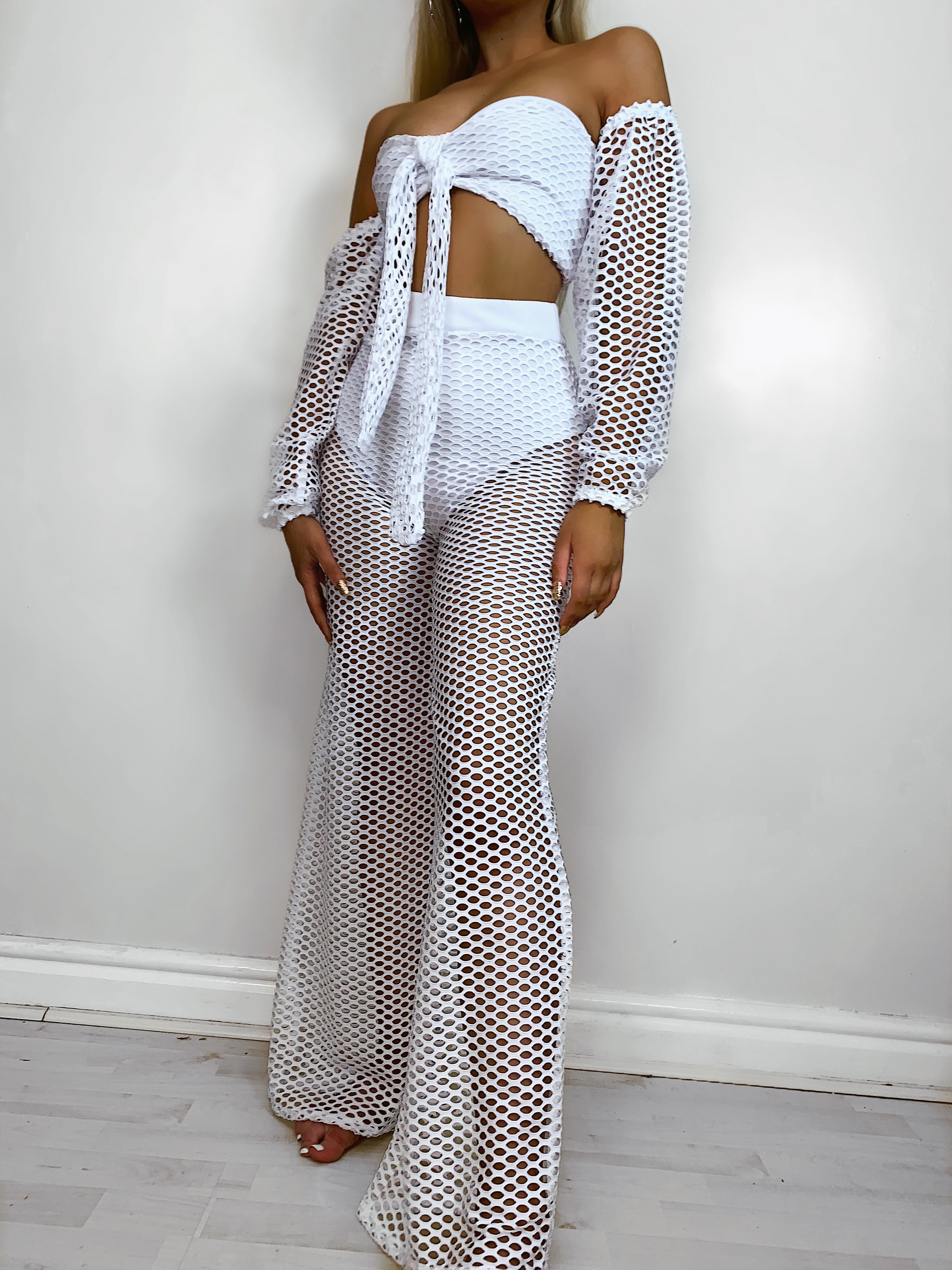 White 2 best sale piece set pants