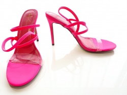 Aila pink strappy shoes